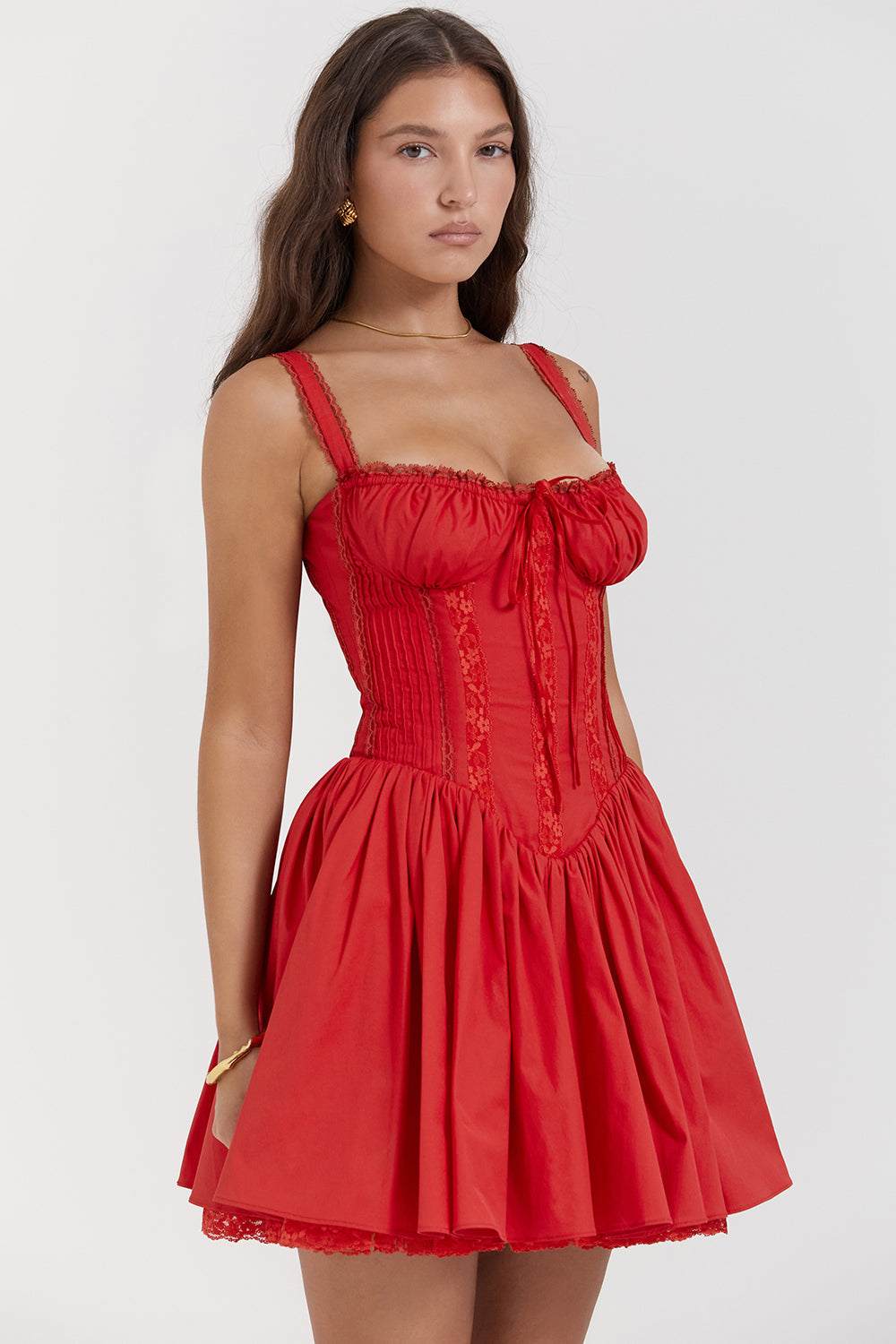 Alyia Mini Corset Dress-Multi Dime