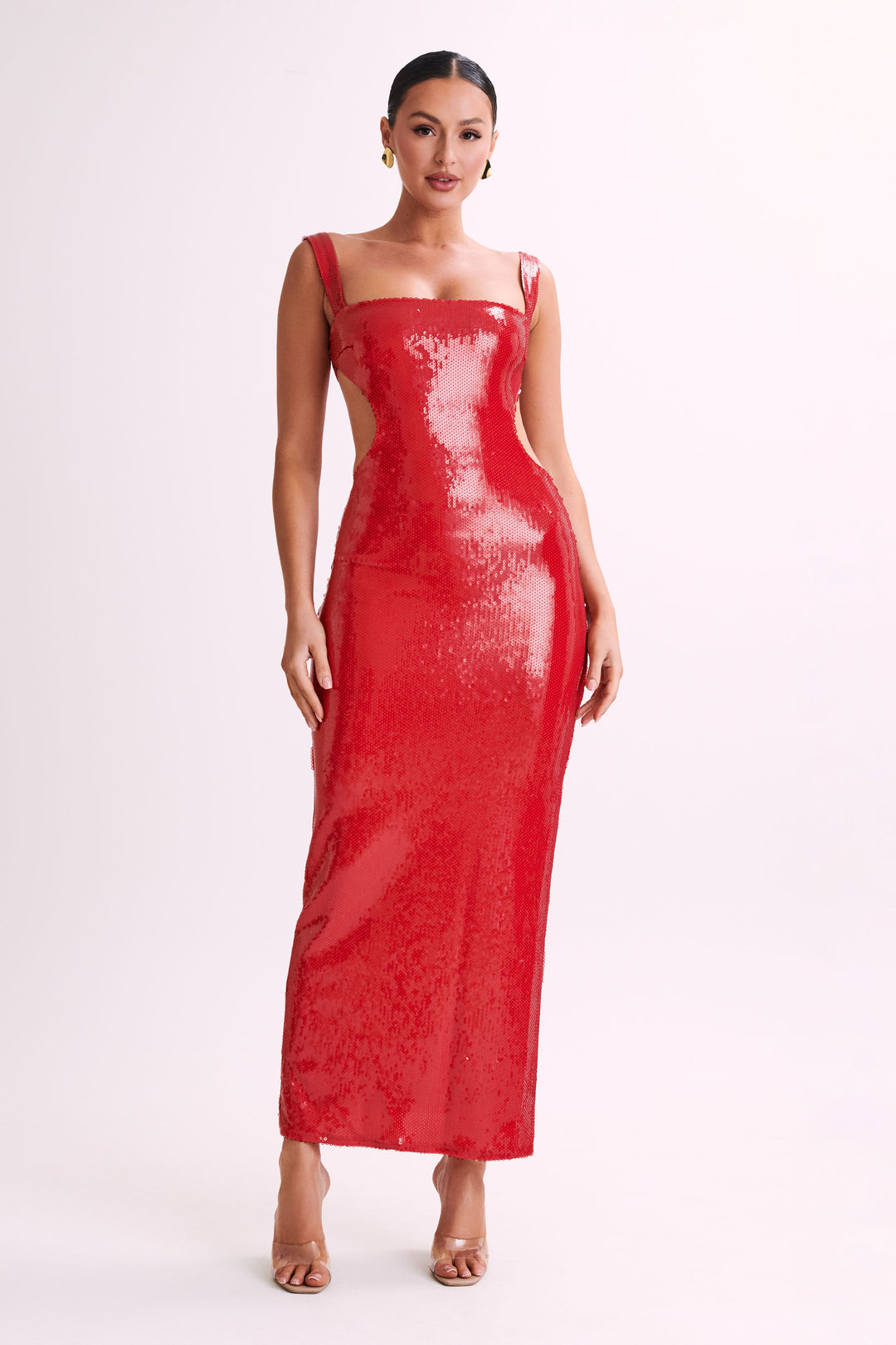 Allure Sequin Cut-Out Backless Dress