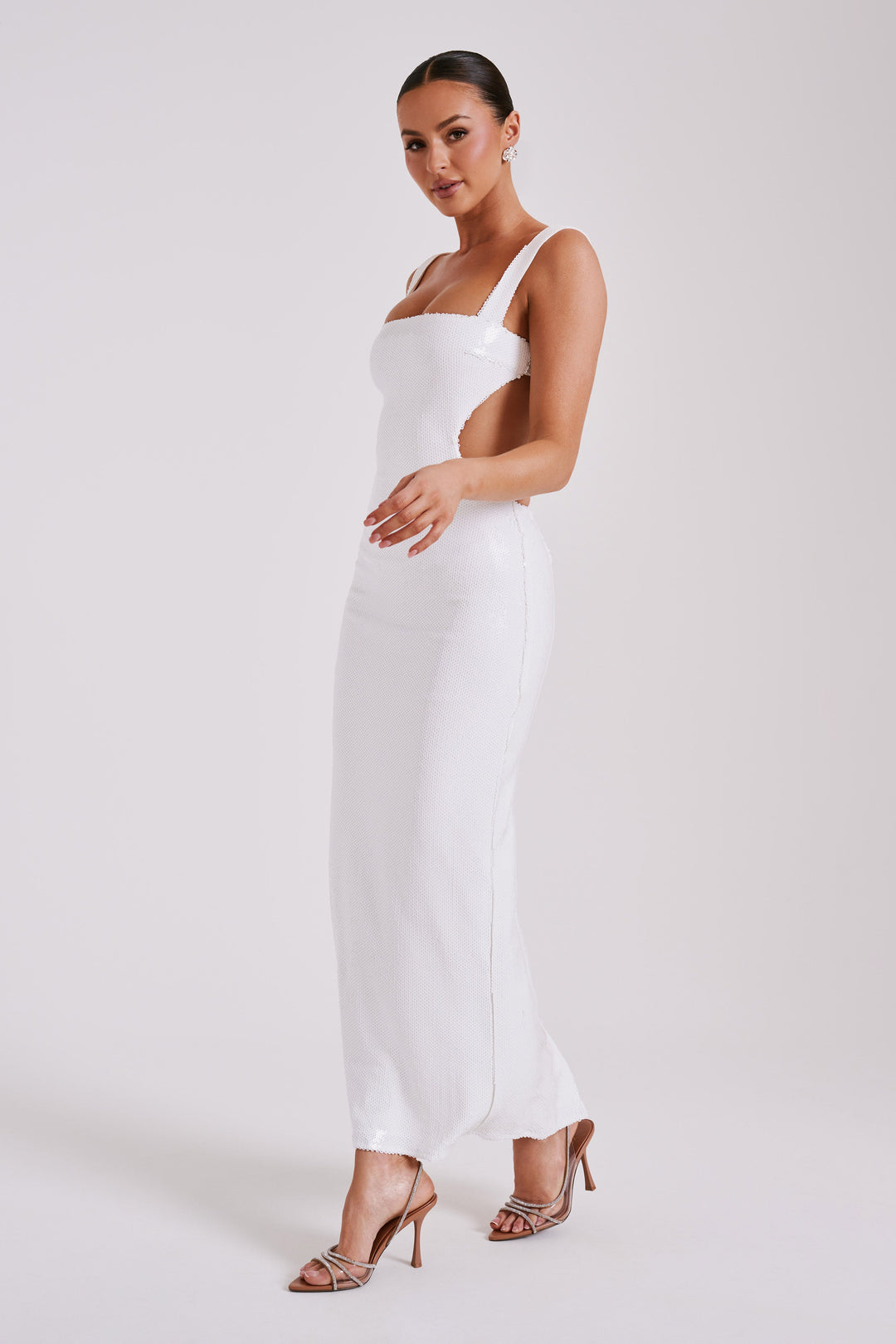 Allure Sequin Cut-Out Backless Dress