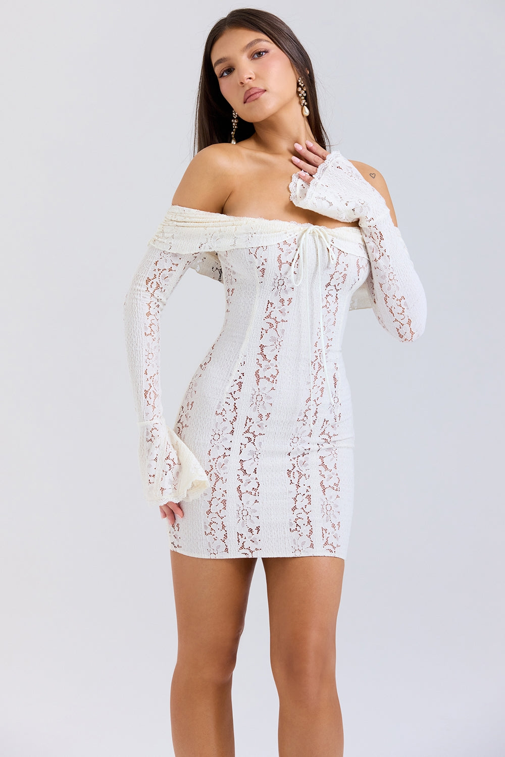 AEILA LACE MINI-WHITE