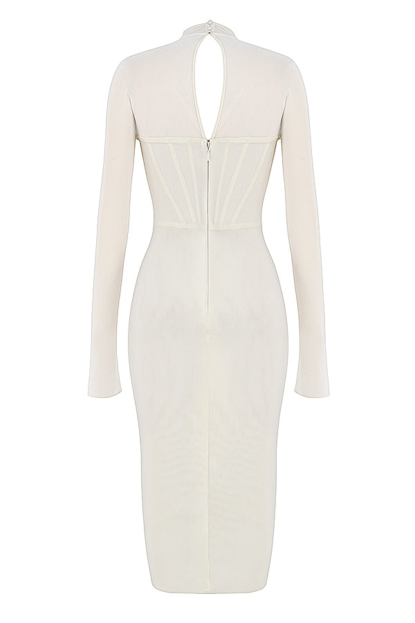 CHIC CORSET MESH MIDI