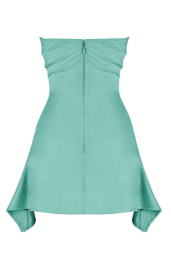 Kellya Manic Draped Strapless Corset Mini Dress