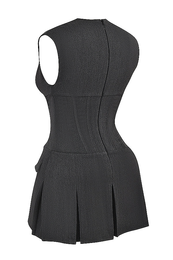 Eleania Pleated Corset Dress