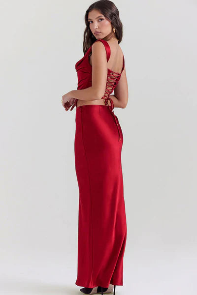Renga Satin Maxi Dress