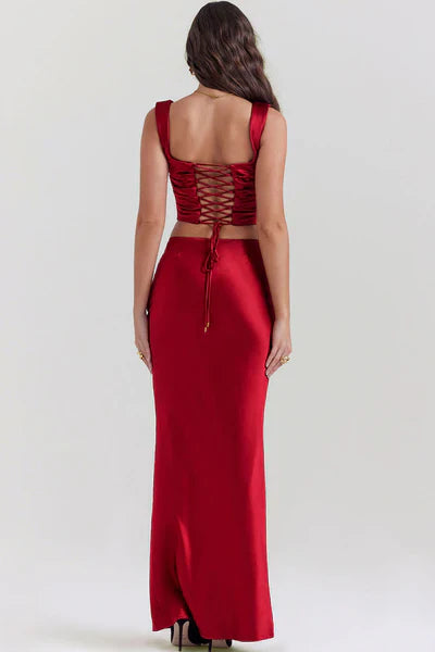 Renga Satin Maxi Dress