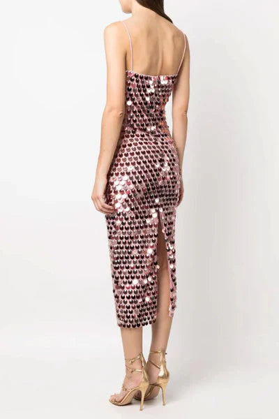 Desia Sequin Irregular Dress